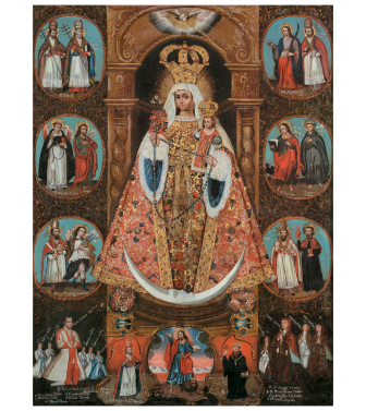 Virgen del Rosarios con sus advocaciones